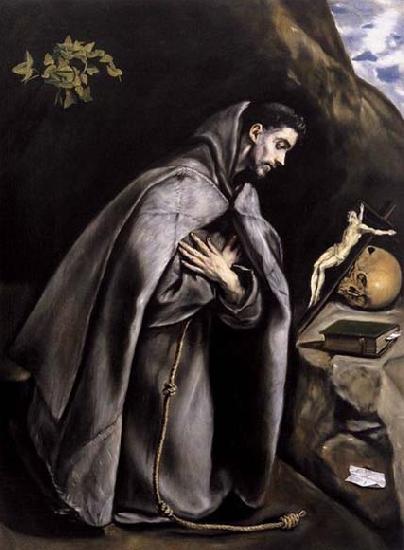 GRECO, El St Francis Meditating